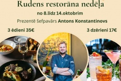 Atpūtas un ceļojumu piedāvājumi 10.10.2024 - 16.10.2024 Rudens restorāna nedēļa Baltvillā Baltvilla